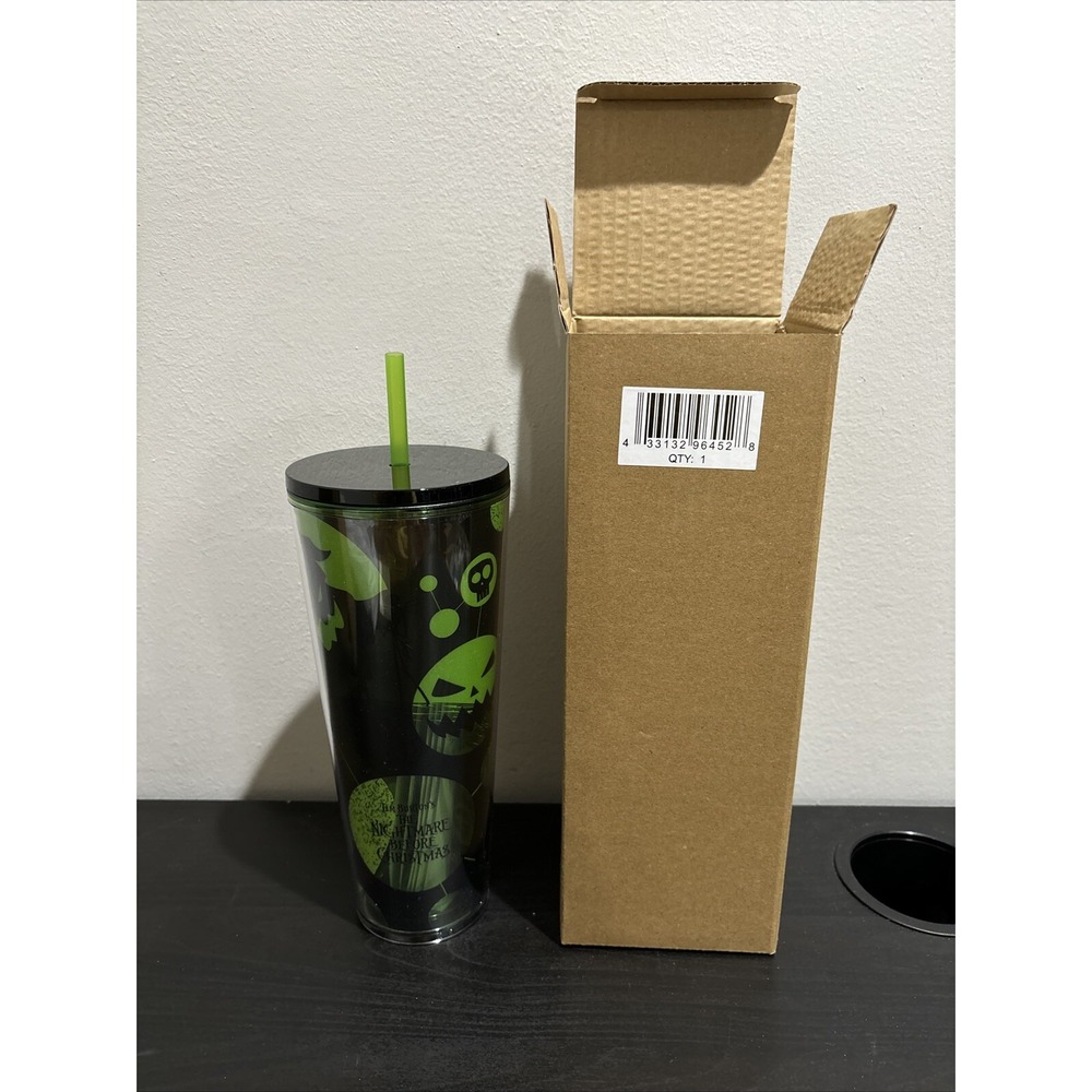 Disney Starbucks The Nightmare Before Christmas Tumbler w/ Straw NEW